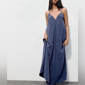 Zara Deep Blue Maxi Dress